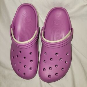 Crocs Duet Adult Unisex Clog Mens 9 Womens 11 Wild Orchid/Stucco Purple